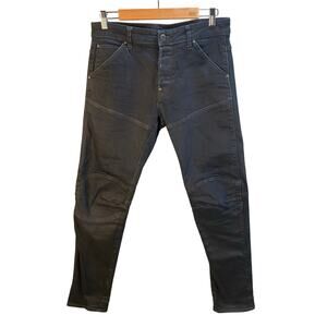 G Star Raw‎ Mens Gray Moto Style Slim Fit Jeans Pants Size 30 Streetwear